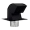 Imperial Mfg Imperial Premium 9 in. L X 4 in. D Black/Silver Galvanized Steel Roof Cap with Collar VT0640 - alternate 4